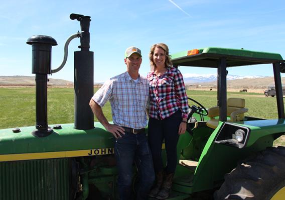 Cameron and Natalie Andelin of Andelin Family Farm.