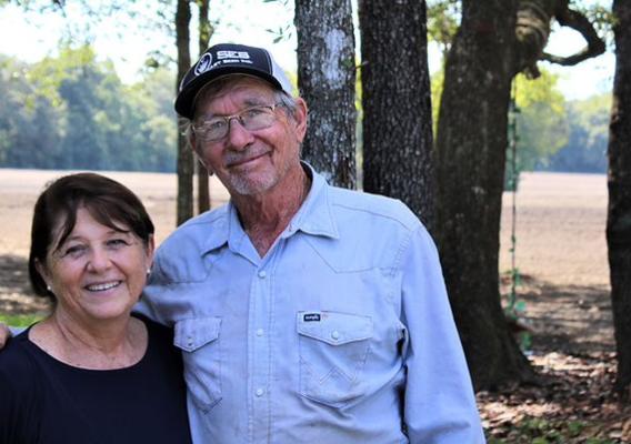 David and Gail Hodge, owners and operators of Hodge Farms in Newberry, Florida .