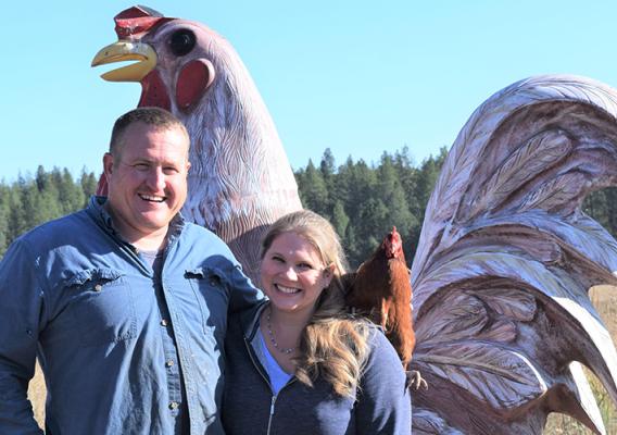 Allen and Emmy Widman, of Palouse Pasture Poultry in Rosalia, Washington. 
